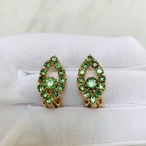 Vintage Olive Blossom Earrings